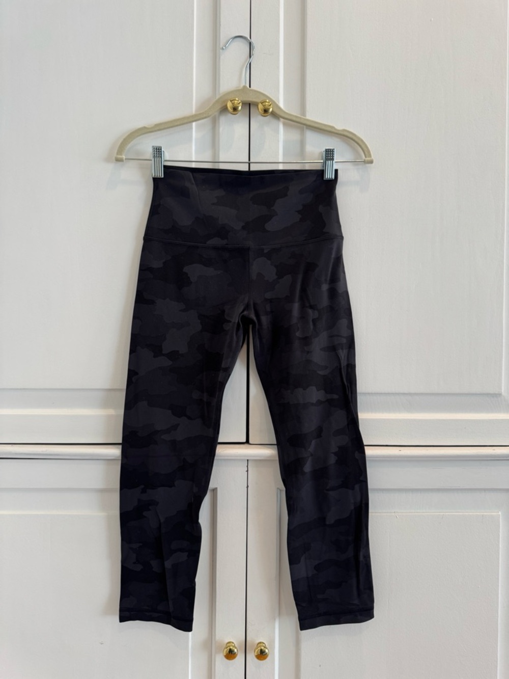lululemon athletica Black/Camo High-Rise Cropped Leggings